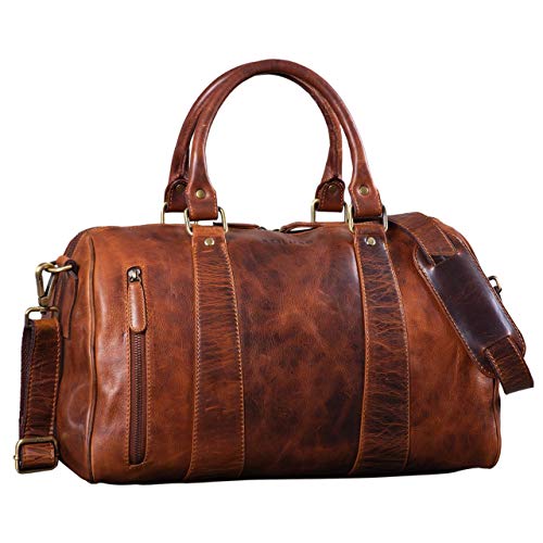 Retro style leather travel bag Stilord
