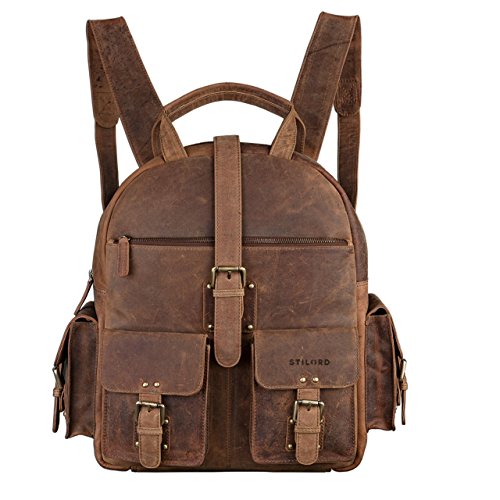 Vintage brown leather backpack for a professional and stylish look